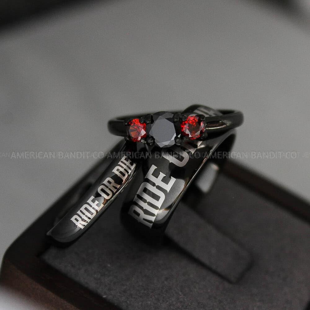 IMG_3460 Ride or Die Rings, Ride or Die, Ride or Die Wedding Rings, Ride or Die Wedding Bands - Image 1