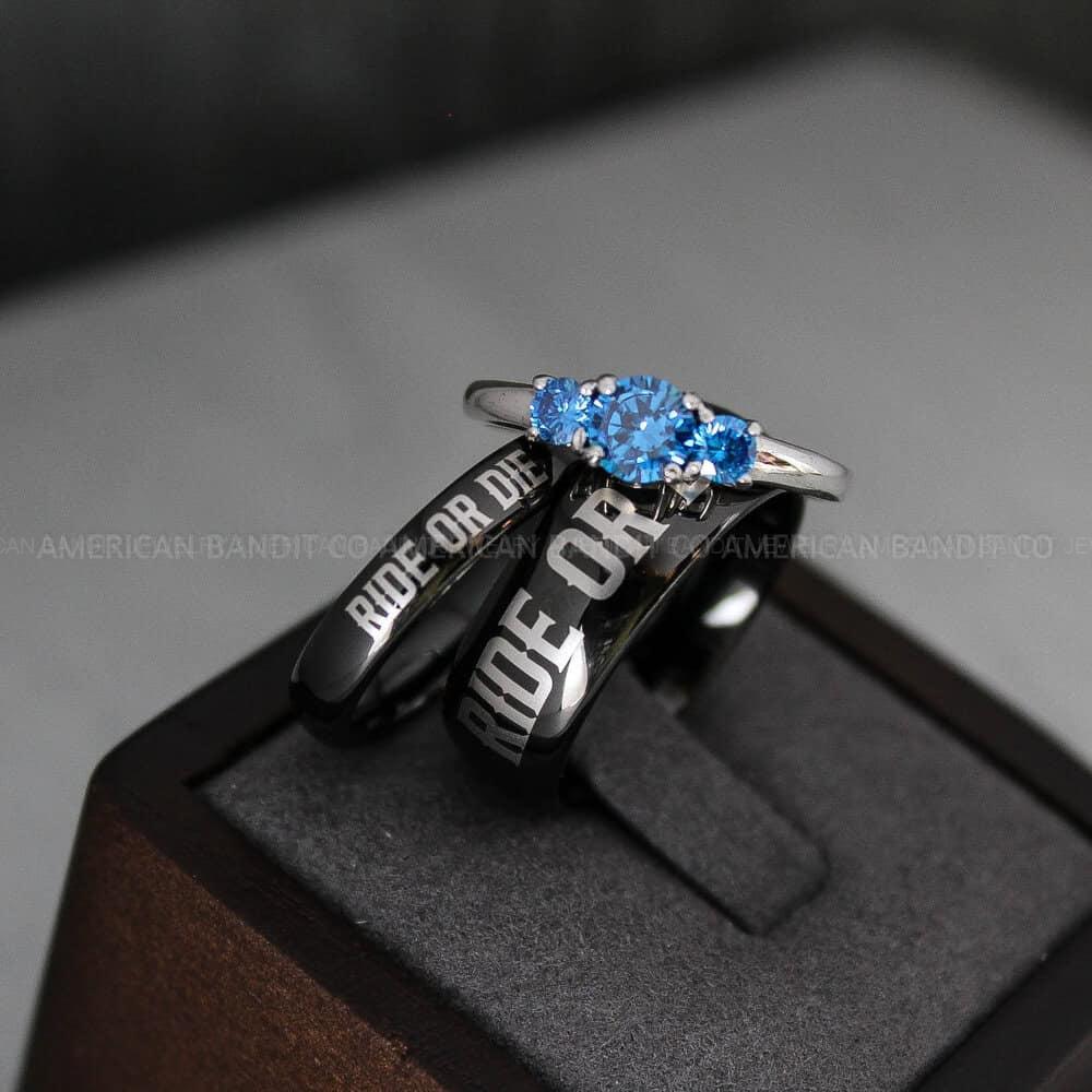 IMG_3484 Ride or Die Rings, Ride or Die, Ride or Die Wedding Rings, Ride or Die Wedding Bands - Image 1