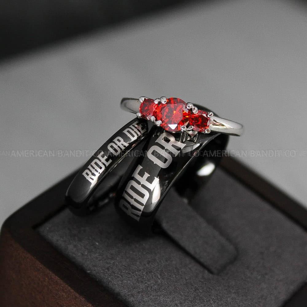 IMG_3488 Ride or Die Rings, Ride or Die, Ride or Die Wedding Rings, Ride or Die Wedding Bands - Image 1