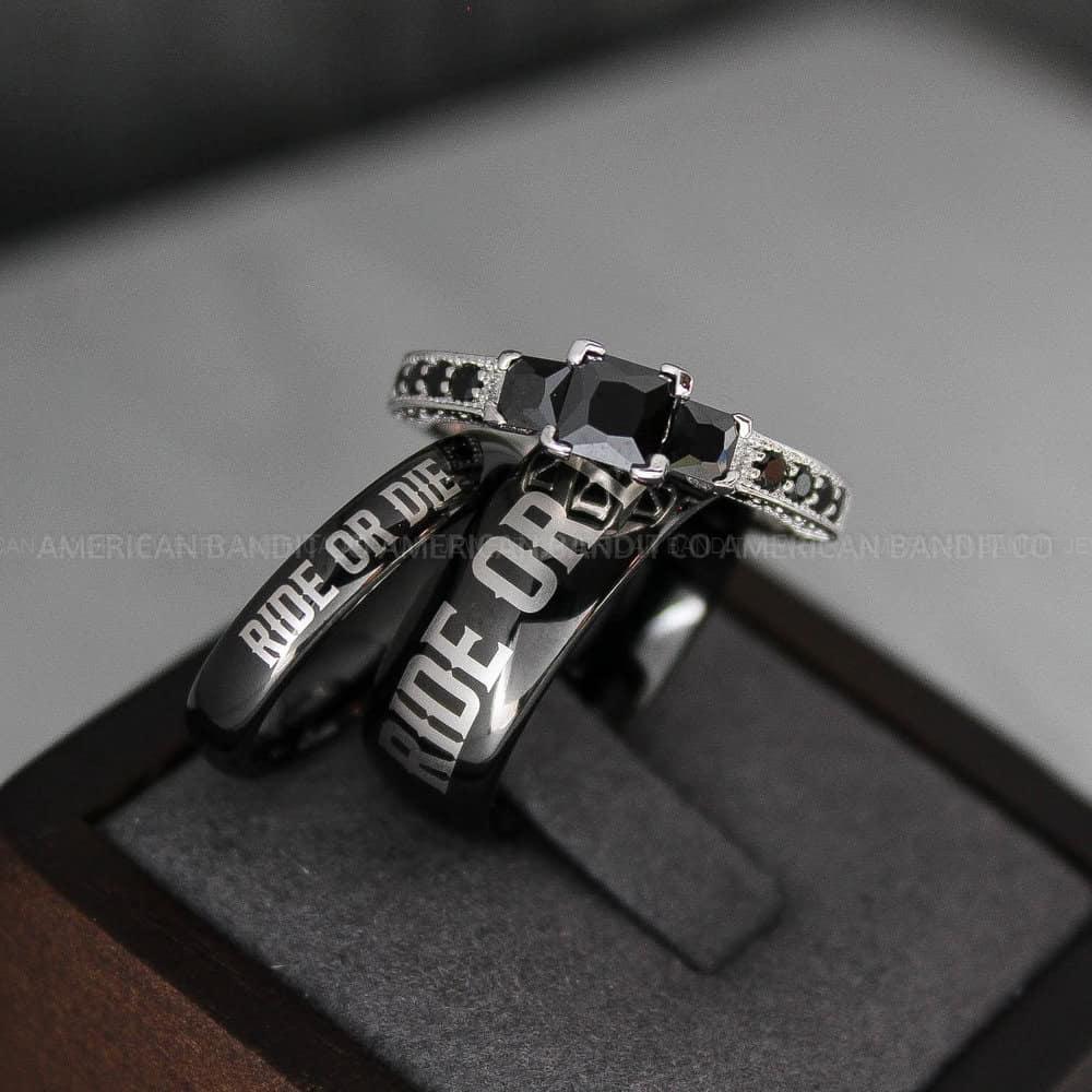 IMG_3492 Ride or Die Rings, Ride or Die, Ride or Die Wedding Rings, Ride or Die Wedding Bands - Image 1