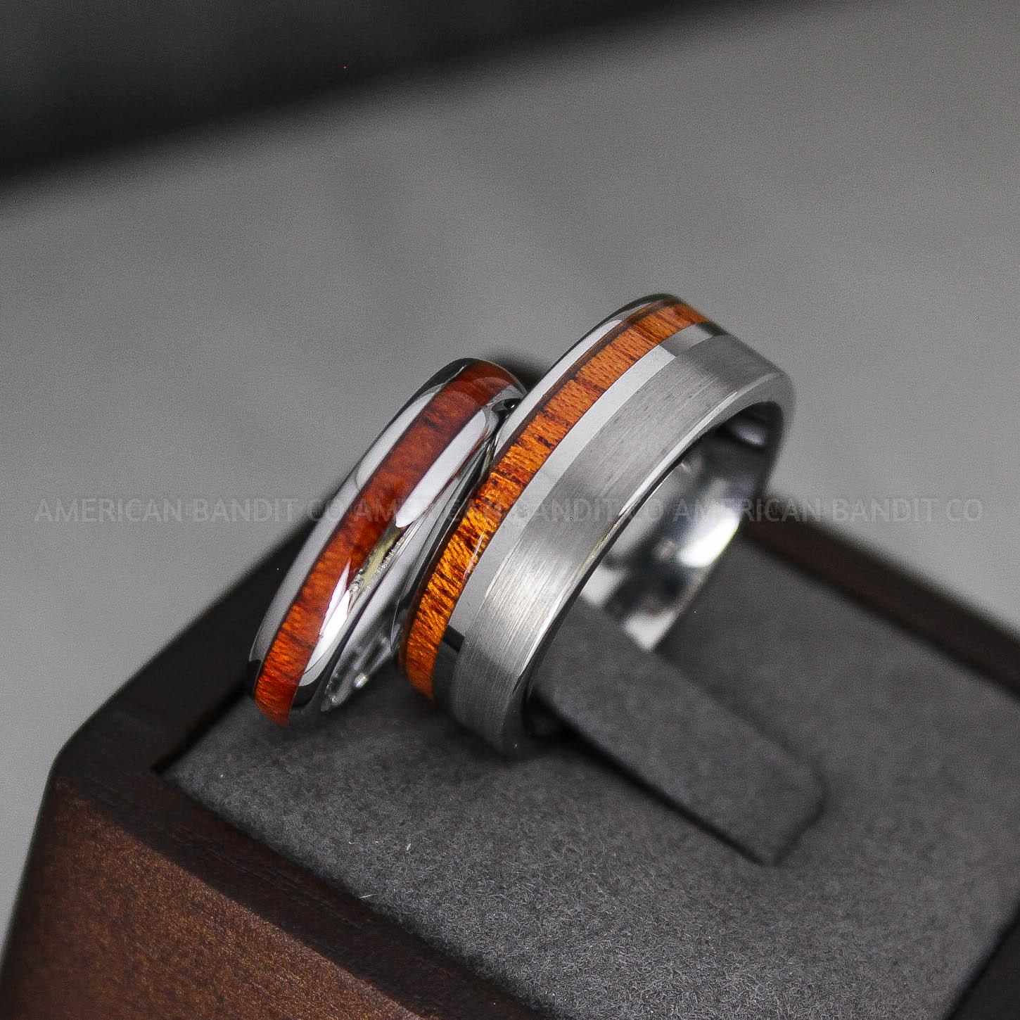 IMG_3521 Wood Rings, Wood Wedding Bands, Wood Wedding Rings - Image 1