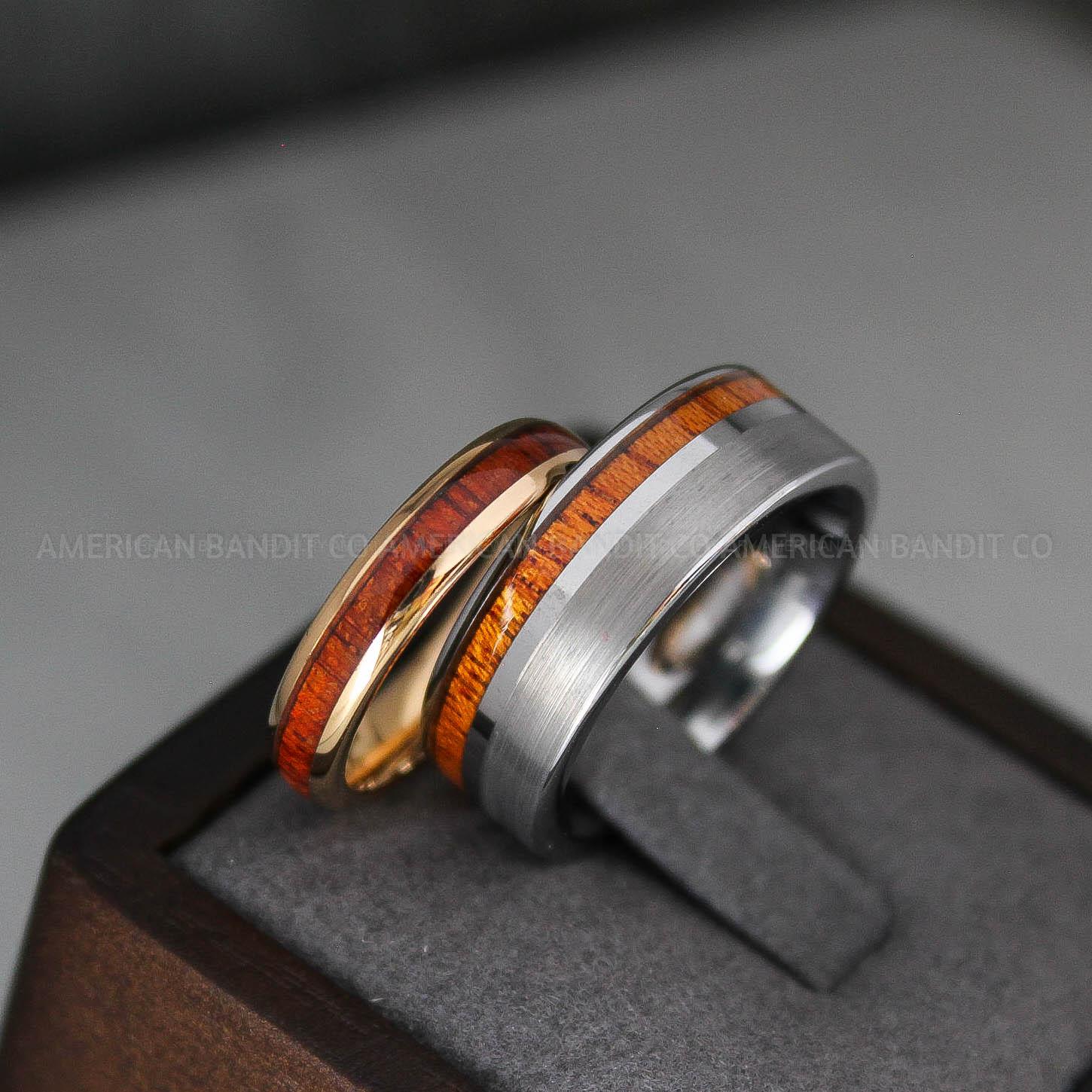 IMG_3529 Wood Rings, Wood Wedding Bands, Wood Wedding Rings - Image 1