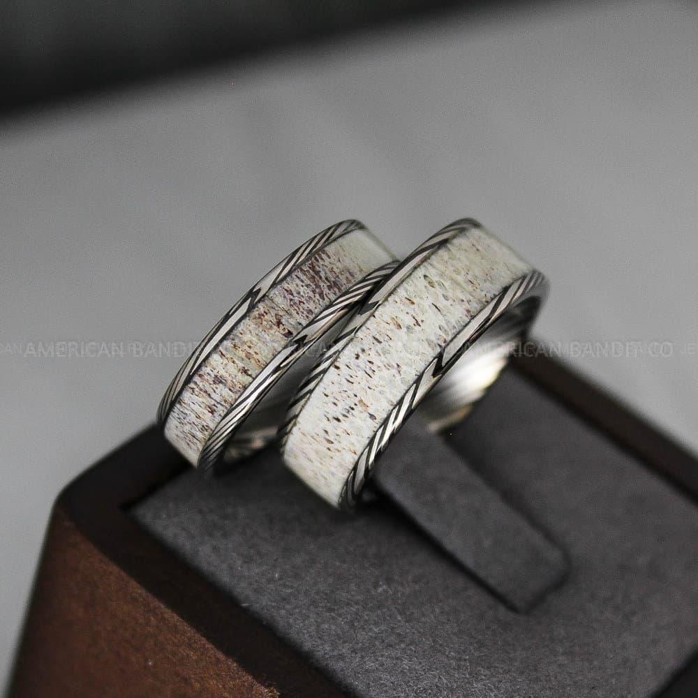 IMG_3536 Deer Antler Ring, Antler Wedding Band, Deer Hunting Ring, Deer Hunting Ring - Image 1