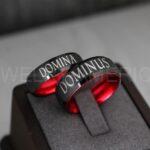 Dominus Ring, Domina Ring, Dominus and Domina Rings, Couple Jewelry, Roman Jewelry Roman Rings His and Her Wedding Bands Black Wedding Rings