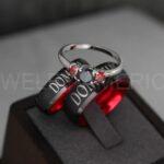 Dominus Ring, Domina Ring, Dominus and Domina Rings, Couple Jewelry, Roman Jewelry Roman Rings His and Her Wedding Bands Black Wedding Rings - Image 2