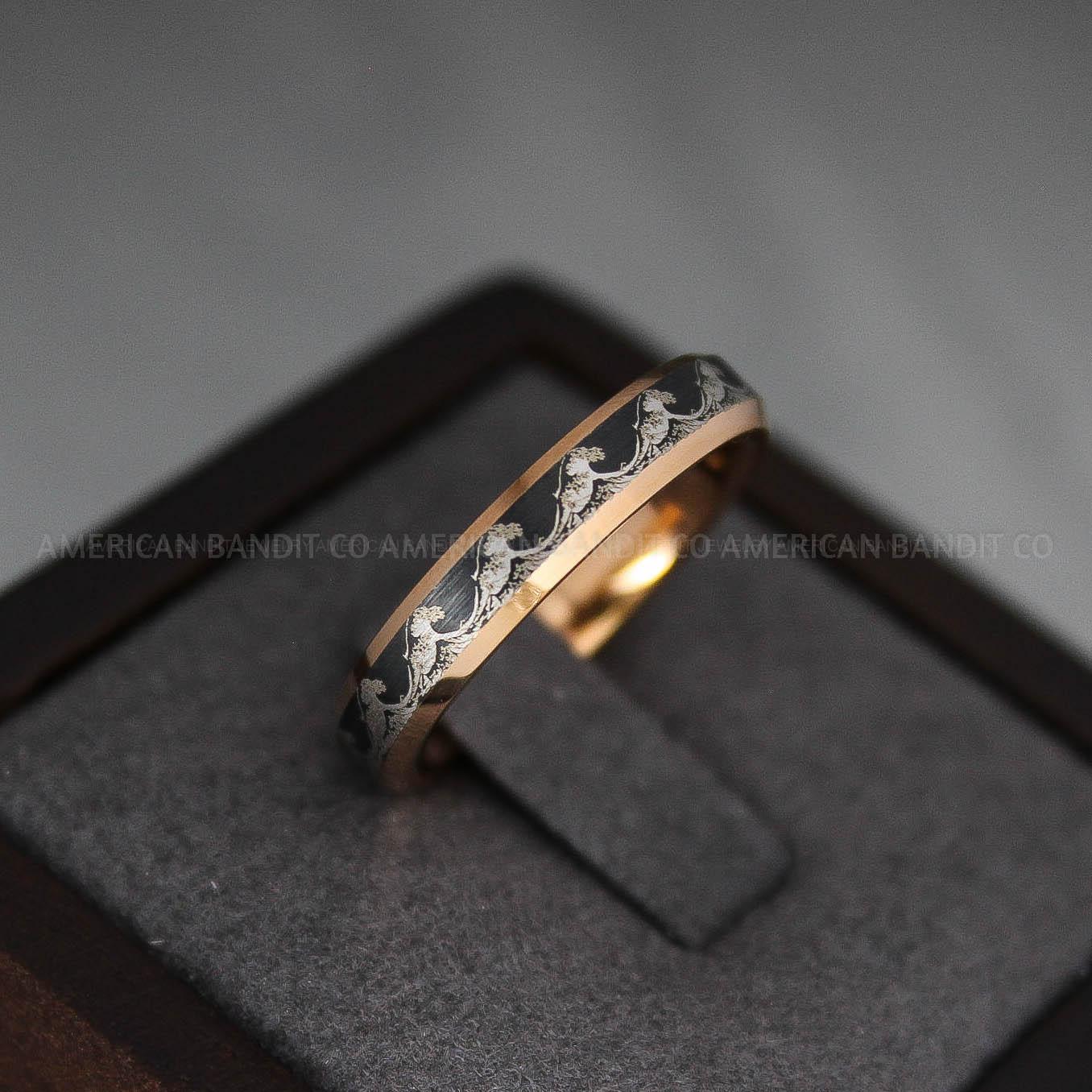 IMG_3567 Ocean Wave Ring, Wave Ring, Beach Jewelry, Beach Wedding Ring - Image 1