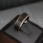Black Tungsten Wedding Rings, Couple Rings, Matching Rings - Image 5