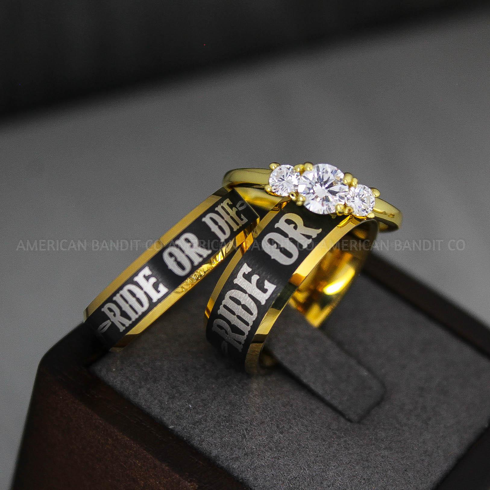 IMG_3597 Ride or Die Rings, Ride or Die, Ride or Die Wedding Rings, Ride or Die Wedding Bands - Image 1