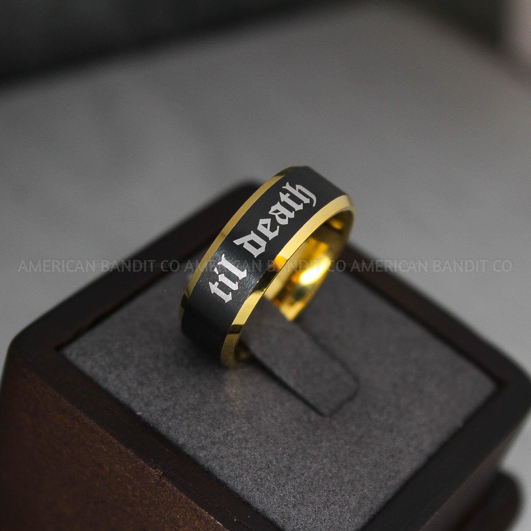 IMG_3603 Til Death Do Us Part Rings, Til Death Do Us Part Wedding Rings - Image 1