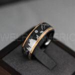 Mountain Range Ring, Mountains Scene Ring, Wolf Ring