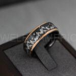Mountain Range Ring, Mountains Scene Ring, Wolf Ring