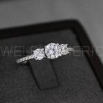 Black Tungsten Hammered Wedding Rings, Couple Rings - Image 5