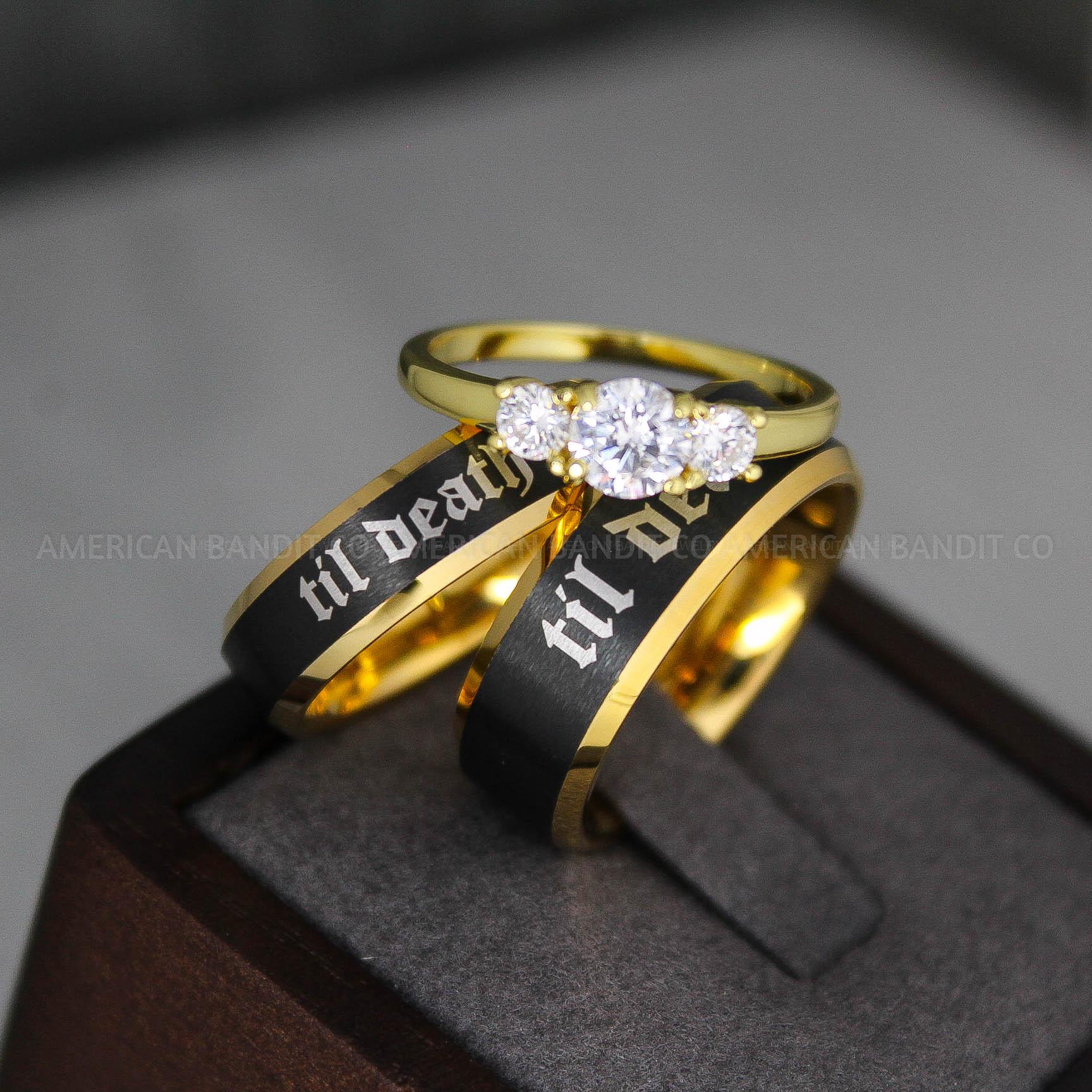 IMG_3630 Til Death Do Us Part Rings, Til Death Do Us Part Wedding Rings - Image 1