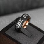 Ride or Die Rings, Ride or Die, Ride or Die Wedding Rings, Ride or Die Wedding Bands, Black Wedding Rings, Black Wedding Bands, Biker Rings - Image 4
