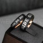 Ride or Die Rings, Ride or Die, Ride or Die Wedding Rings, Ride or Die Wedding Bands, Black Wedding Rings, Black Wedding Bands, Biker Rings - Image 2