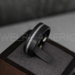 Meteorite Ring, Meteorite Wedding Ring, Meteorite Wedding Band, Meteorite Jewelry, Black Wedding Ring, Black Wedding Band, Meteor Ring