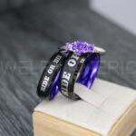 Ride or Die Rings, Ride or Die, Ride or Die Wedding Rings, Ride or Die Wedding Bands, Black Wedding Rings, Black Wedding Bands, Biker Rings