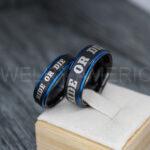 Ride or Die Rings, Ride or Die, Ride or Die Wedding Rings, Ride or Die Wedding Bands, Black Wedding Rings, Black Wedding Bands, Biker Rings - Image 3