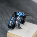 Ride or Die Rings, Ride or Die, Ride or Die Wedding Rings, Ride or Die Wedding Bands, Black Wedding Rings, Black Wedding Bands, Biker Rings