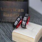 Ride or Die Rings, Ride or Die, Ride or Die Wedding Rings, Ride or Die Wedding Bands, Black Wedding Rings, Black Wedding Bands, Biker Rings - Image 2