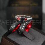 Flying Geese Rings, Geese Wedding Rings, Couple Rings, Couple Jewelry, Matching Wedding Rings, Matching Wedding Bands, Couple Wedding Rings