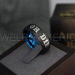 Ride or Die Ring, Ride or Die, Ride or Die Wedding Ring, Ride or Die Wedding Band, Black Wedding Ring, Black Wedding Band, Biker Ring - Image 3