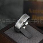Silver Wedding Band, Silver Wedding Ring, Silver Ring, Silver Tungsten Wedding Ring, His Wedding Band, His Wedding Ring