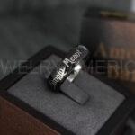 Simply Meant To Be Ring, Black Wedding Band, Black Wedding Ring
