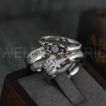 Til Valhalla Rings, Viking Rings, Runes Rings, Vegvísir Ring, Couple Nordic Rings, Norsemen Rings, Nordic Runes Rings, Silver Tungsten Bands