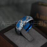 Ocean Wave Ring, Wave Ring, Beach Jewelry, Beach Wedding Ring, Blue Wedding Ring - Image 2