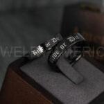 Ride or Die Rings, Ride or Die, Ride or Die Wedding Rings, Ride or Die Wedding Bands, Black Wedding Rings, Black Wedding Bands, Biker Rings - Image 2