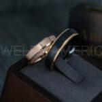 Couple Wedding Rings, Couple Ring, Black Wedding Bands, Rose Gold Wedding  Bands, Matching Rings - Image 2