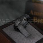 Hammered Rings, Black Wedding Rings, Black Wedding Bands, Couple Rings, Couple Wedding Bands, Couple Wedding Rings, Matching Couple Rings - Image 2
