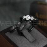 Hammered Rings, Black Wedding Rings, Black Wedding Bands, Couple Rings, Couple Wedding Bands, Couple Wedding Rings, Matching Couple Rings