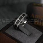 Filmstrip Ring, Photography Ring, Camera Ring, Lens Ring, Camera Lens Ring, Black Ring, Black Tungsten Wedding Band, Black Wedding Band - Image 3