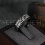 Zelda Ring, Zelda Wedding Ring, Gamer Ring, Gamer Jewelry, Zelda Wedding Band, Gamer Wedding Ring, Black Wedding Ring
