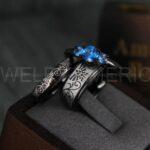 Zelda Rings, Couple Rings, Zelda Wedding Rings, Gamer Rings, Gamer Jewelry, Zelda Wedding Bands, Gamer Wedding Rings, Black Wedding Rings