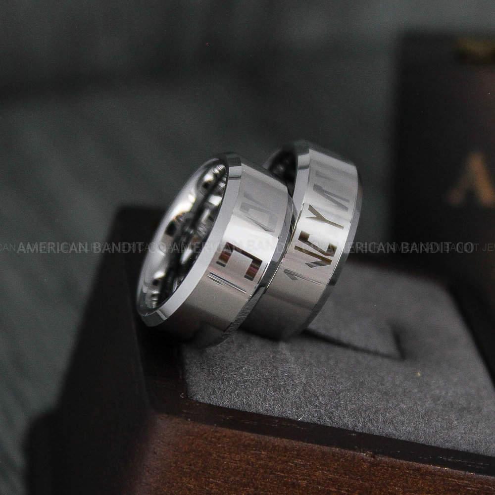 IMG_4771 Aurebesh Ring, Aurebesh Wedding Band, Aurebesh Wedding Ring, Aurebesh Jewelry - Image 1