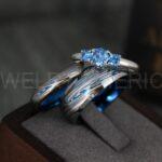 Damascus Steel Rings, Damascus Steel Jewelry, Damascus Steel Wedding Rings, Damascus Steel Wedding Bands, Couple Rings Matching Couple Rings