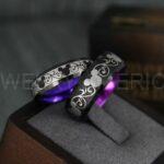 Mickey Mouse Rings, Mickey Rings, Couple Wedding Bands, Couple Rings, Mickey Mouse Wedding Bands