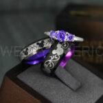 Mickey Mouse Rings, Mickey Rings, Couple Wedding Bands, Couple Rings, Mickey Mouse Wedding Bands