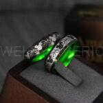 Mickey Mouse Rings, Mickey Rings, Couple Wedding Bands, Couple Rings, Mickey Mouse Wedding Bands