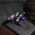 Mickey Mouse Rings, Mickey Rings, Couple Wedding Bands, Couple Rings, Mickey Mouse Wedding Bands