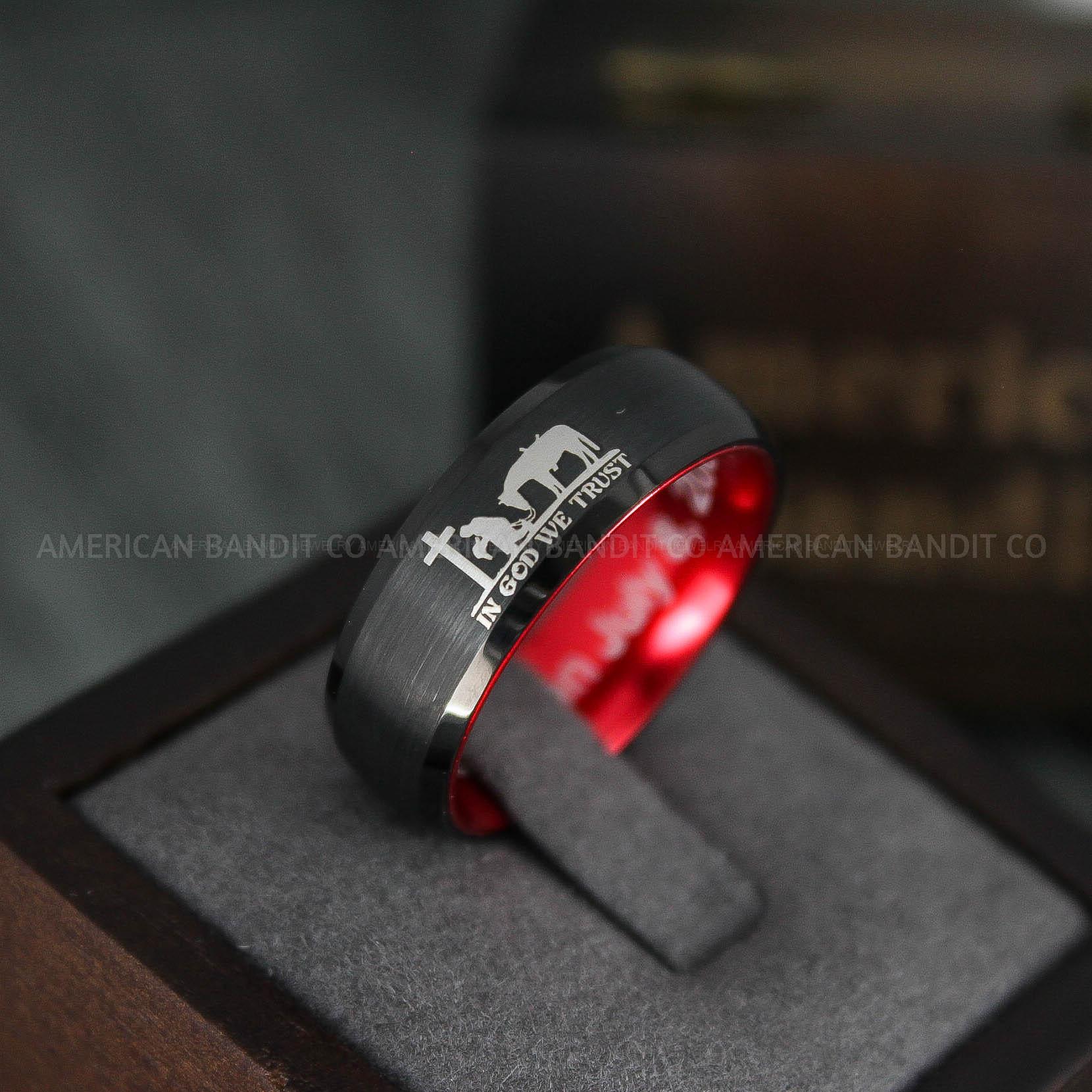 IMG_4872 Praying Cowboy Ring, Cowboys Ring, Cowboys Wedding Band, Cowboys Jewelry - Image 1