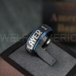 Player 1 Player 2 Rings, Gamer Rings, Couple Rings, Gamer Couple Wedding Bands, Gamer Wedding Rings - Image 3