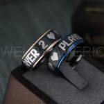 8 Bit Hearts Ring, Gamer Rings, Couple Rings, Gamer Couple Wedding Bands, Gamer Wedding Rings