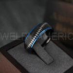 Baseball Ring, Baseball Wedding Ring, Baseball Wedding Band, Black Ring, Black Wedding Band, Black Baseball Wedding Band, Baseball Jewelry