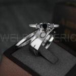 Fish Hooks Ring, Couple Rings, Fishing Ring, Fisherman Ring, Fisherman Jewelry, Fishing Wedding Rings