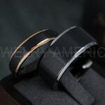 Couple Rings, Couple Wedding Bands, Black Wedding Bands, Black Wedding Rings