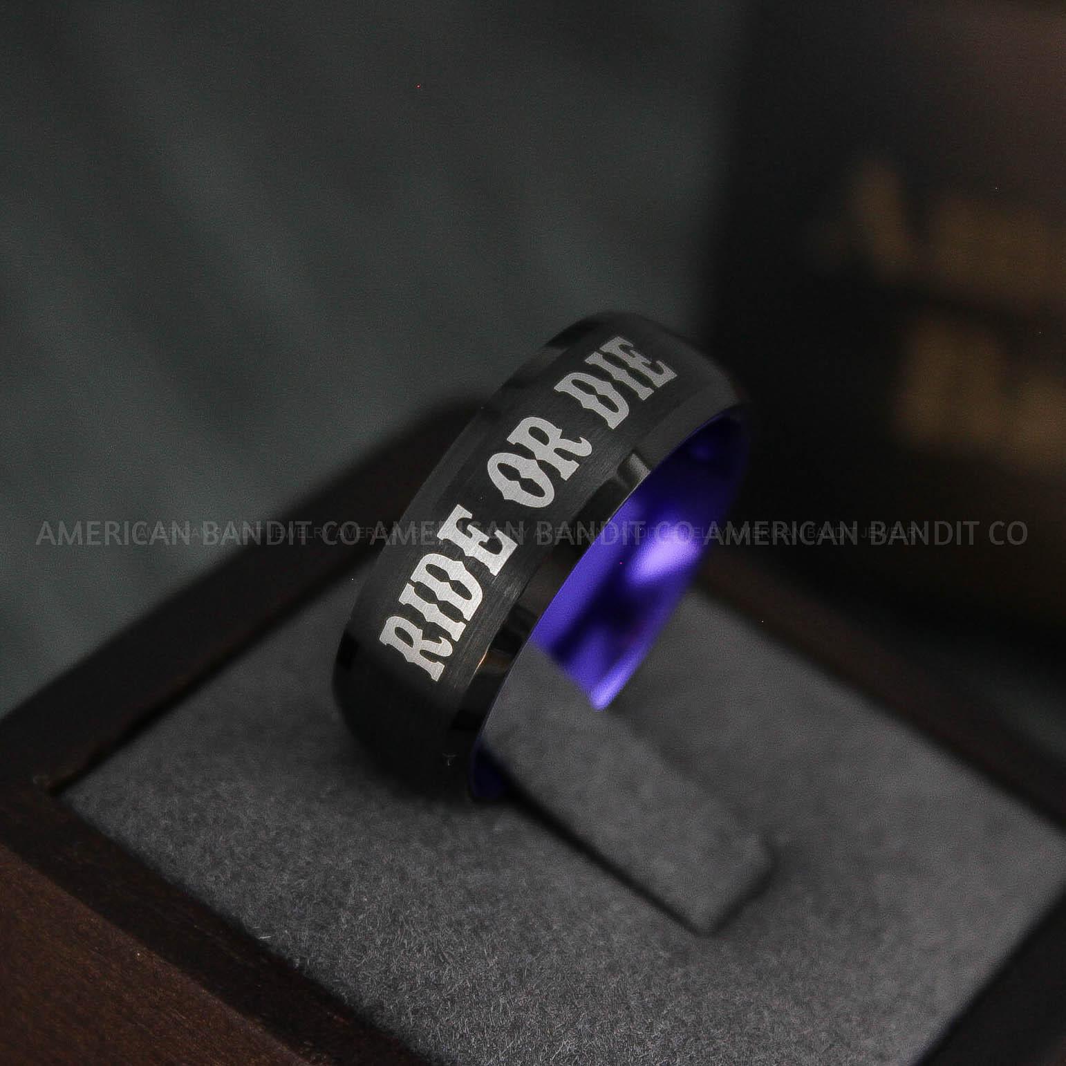 IMG_4932 Ride or Die Ring, Ride or Die, Ride or Die Wedding Ring, Ride or Die Wedding Band - Image 1